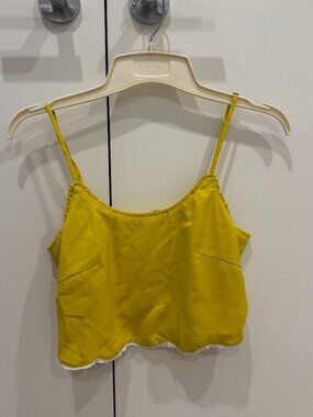 6 Shore Road Yellow Crop Top | XS